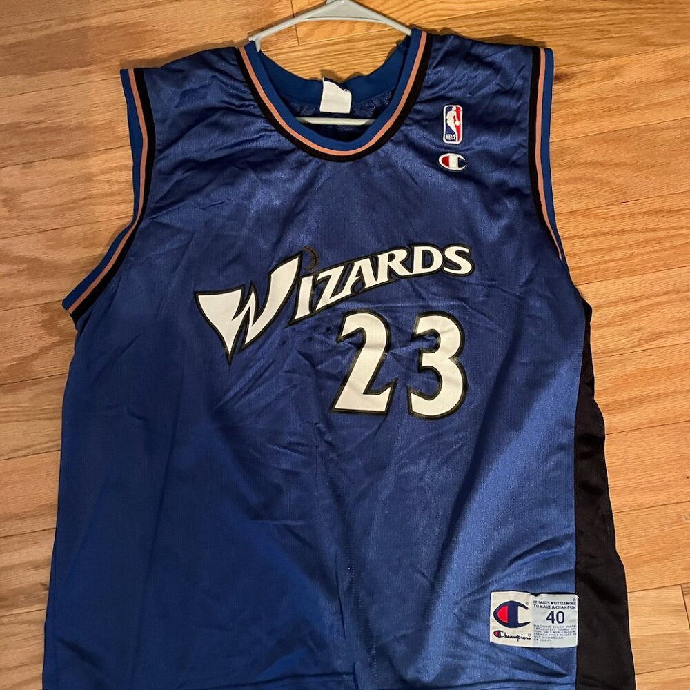 Washington Wizards NBA Basketball MICHAEL JORDAN #23 Jersey CHAMPION Sz 40 M